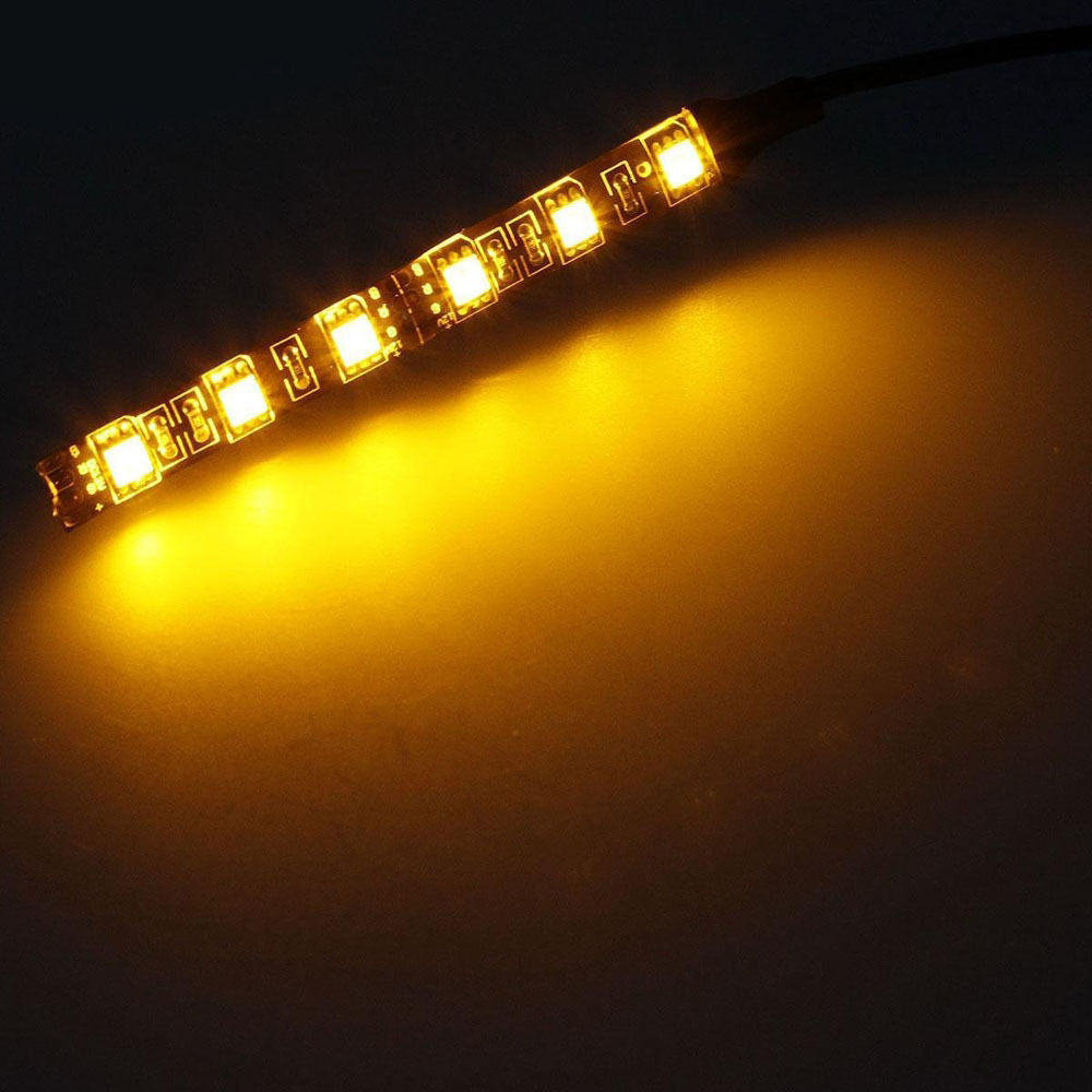 2X 6 LED 5050 SMD Motorcycle LED Strip Turn Signal TechParts
